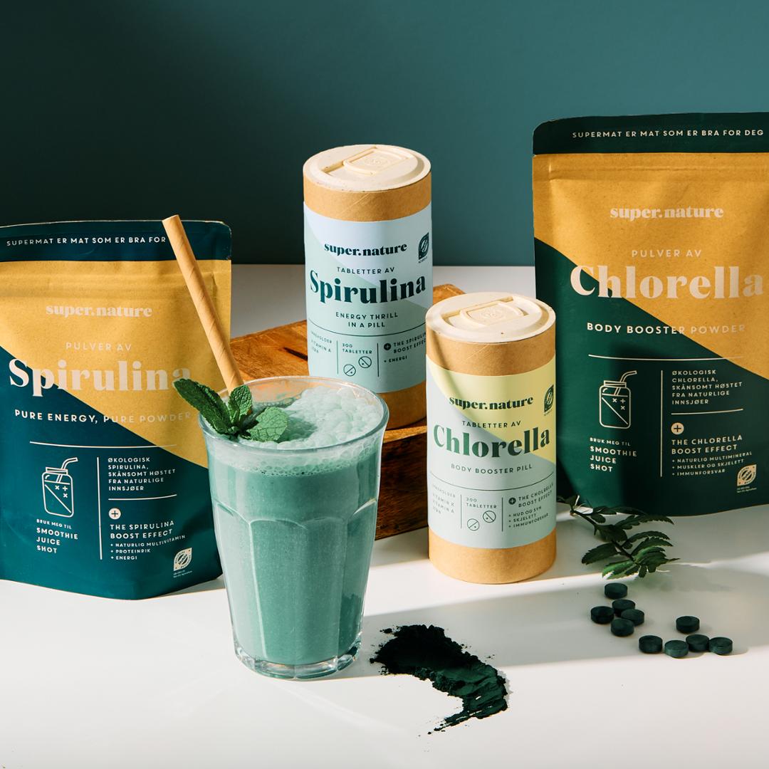 Image of Supernature Spirulina and Chlorella. 